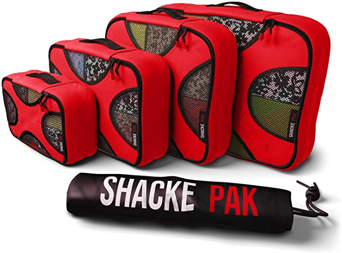 Set of packing cubes for compact clothes solution