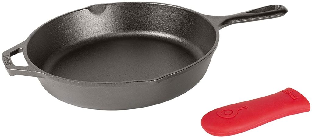 Lodge cast iron pans as a camping gift
