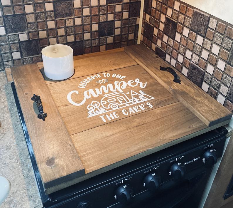 OCCdesign Burlap Camper Doormat, Camping RV Entranc Decorative Door Mat Rug  -Today's Adventures