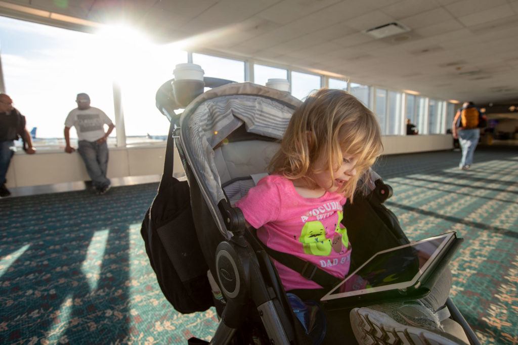 strollers allowed in flights