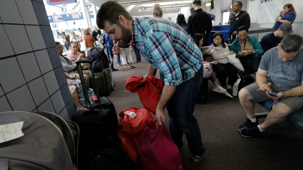 Taking a stroller sales through airport security