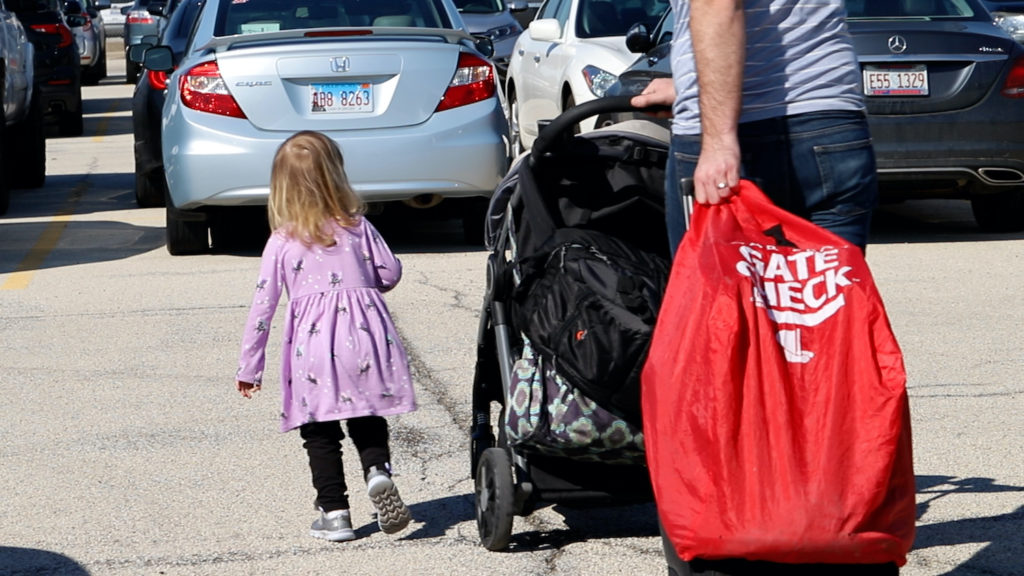 Taking stroller through airport clearance security