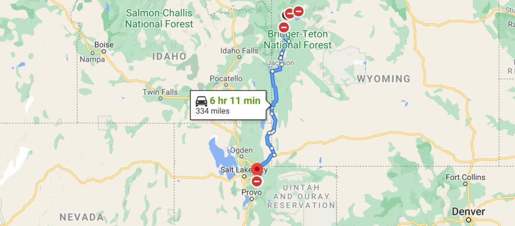 yellowstone road trip planner