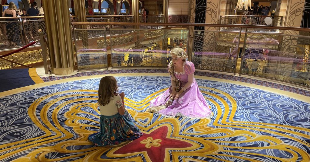 disney cruise ship with rapunzel