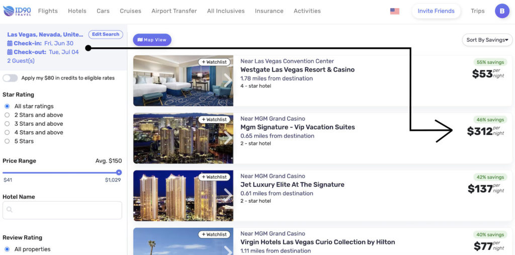 ID90 Travel Savings