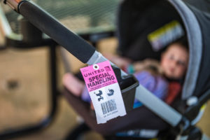 baby airline stroller tag airport