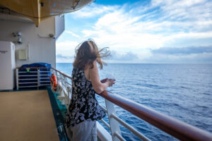 woman deck independence of the seas royal caribbean